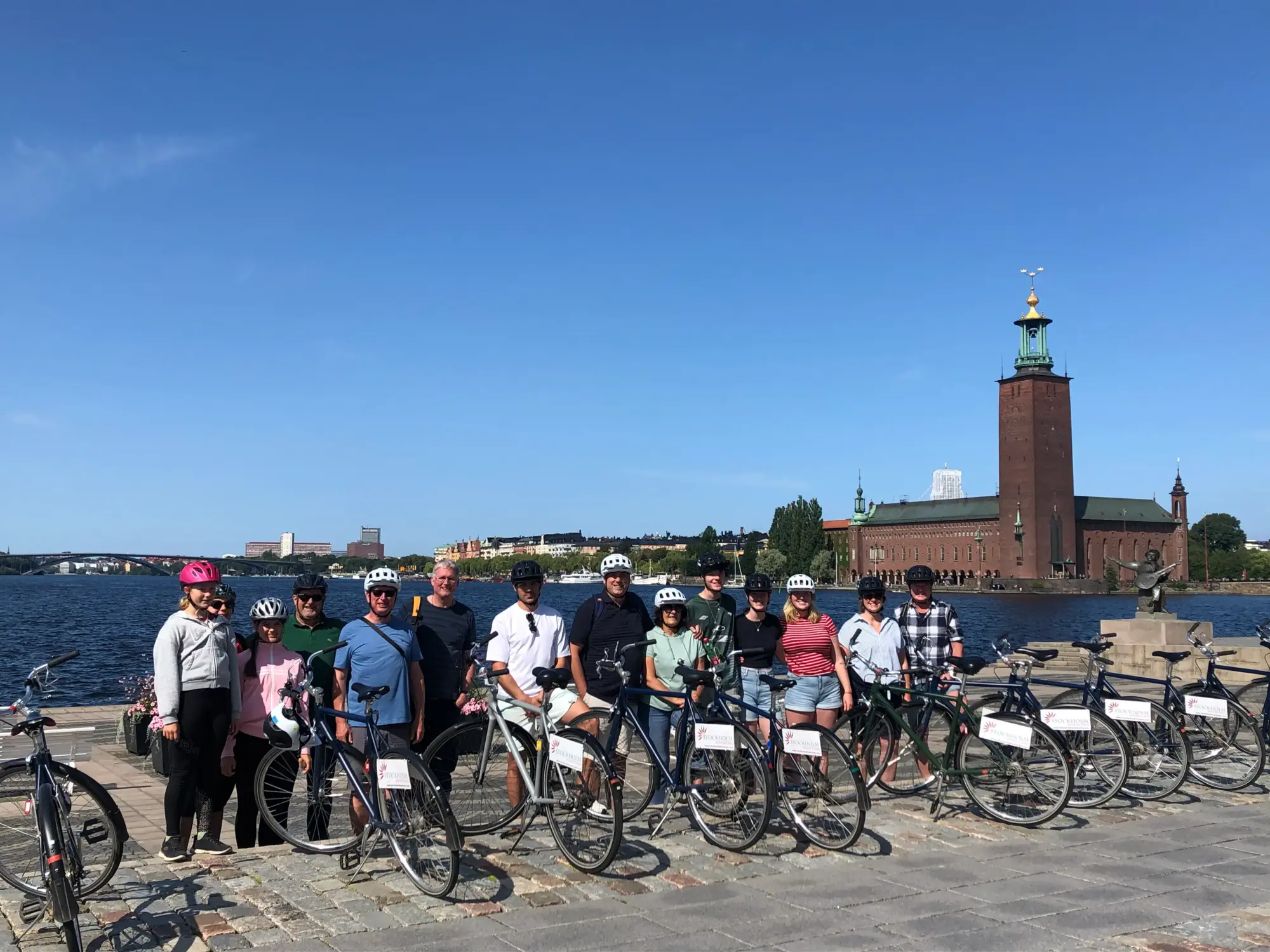 Cycling on Djurgården Island