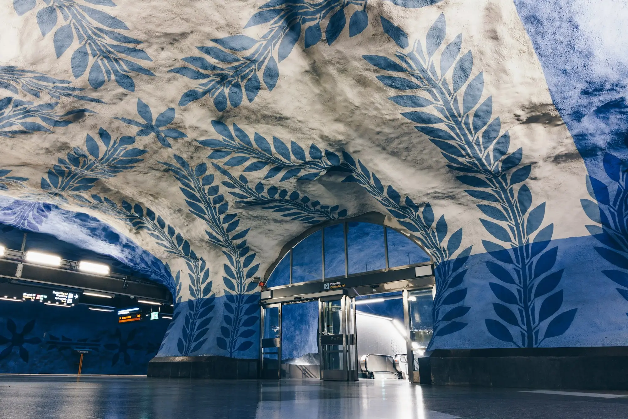 Stockholm metro art station